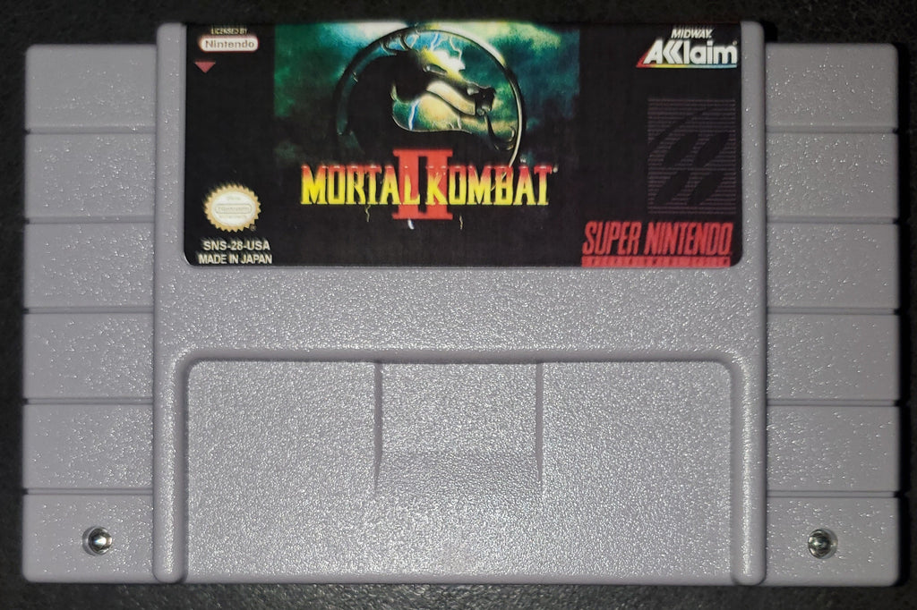 Mortal Kombat 2 SNES Video Game Cartridge Super Nintendo
